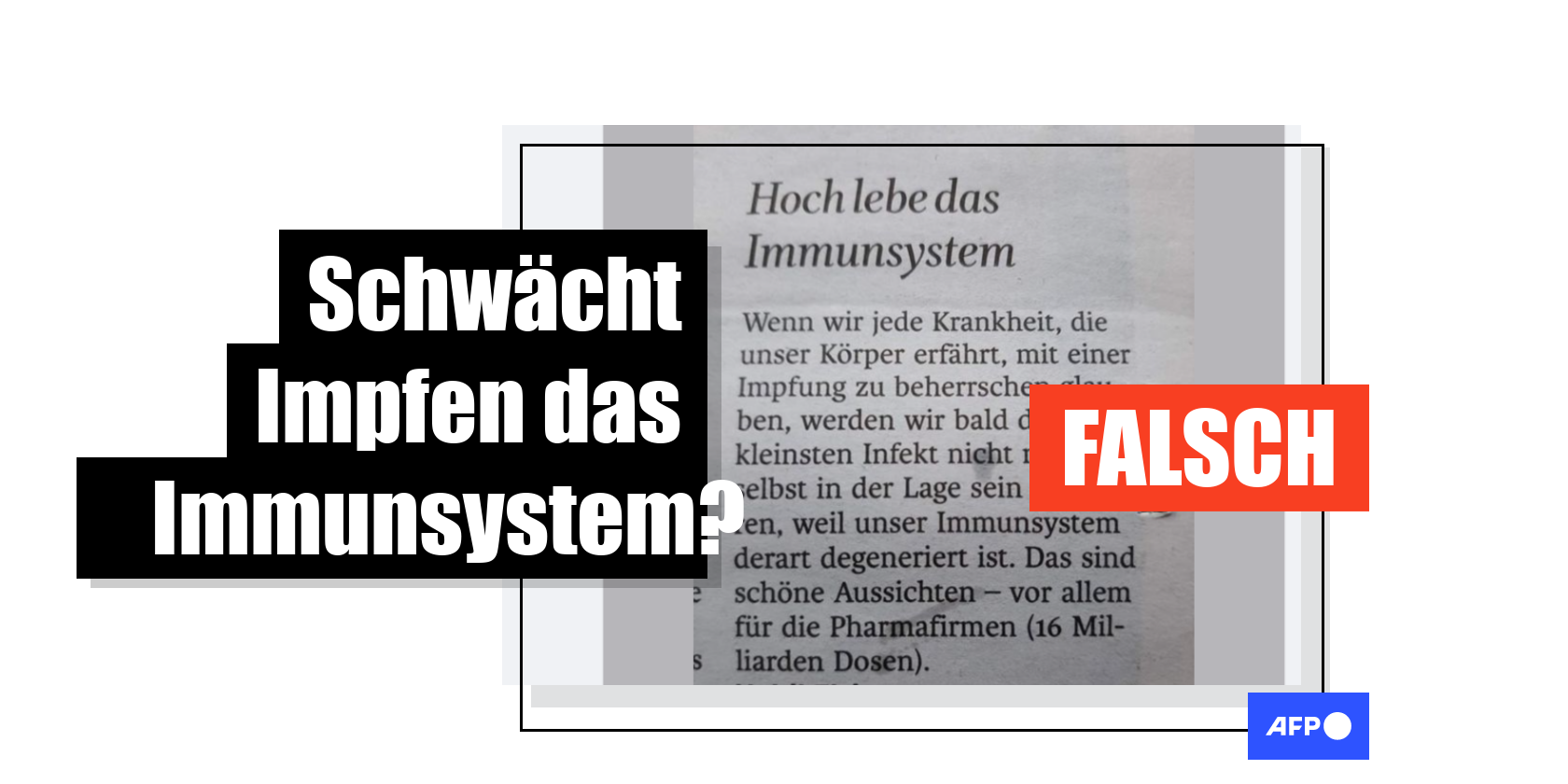 Nein Impfen Schw Cht Das Immunsystem Nicht Faktencheck