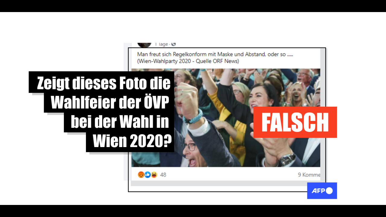 Nein Diese Fotos Zeigen Keine Aktuelle Wahlparty Der Ovp In Wien Faktencheck
